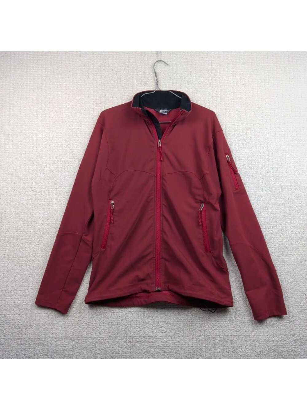 Vintage MEC Mountain Equipment Co-Op Softshell Jacket Wom L Red Gorcpore Hike